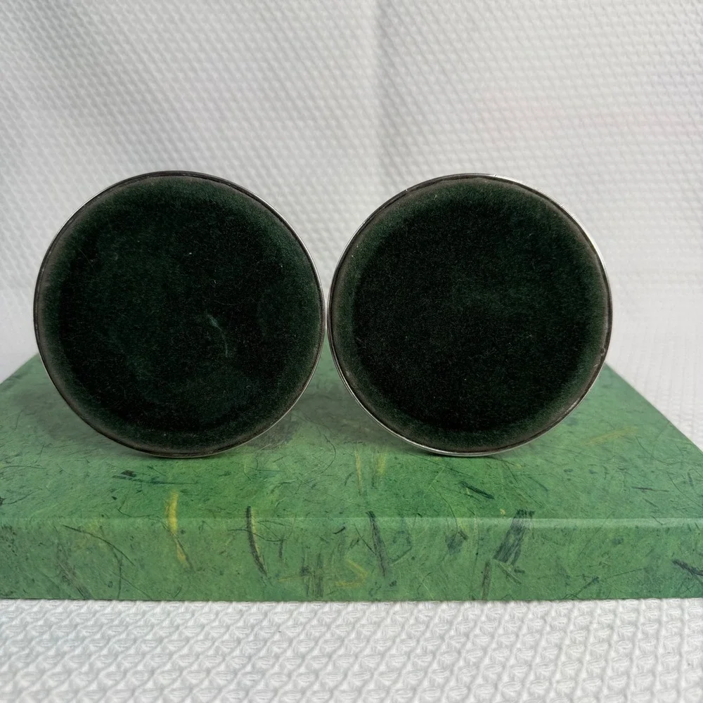 Vintage Lanthe C34 Silver Plated Taper Candlestick Holders Floral Set of 2 7in